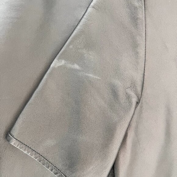 Givenchy black leather blouse size 38 - Picture 4 of 7